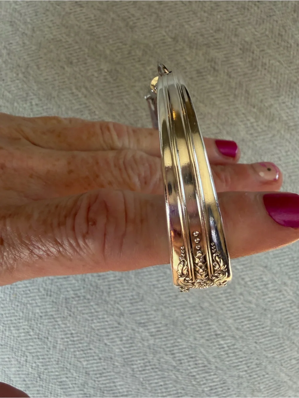 Silverware Bracelet with Magnetic Clasp